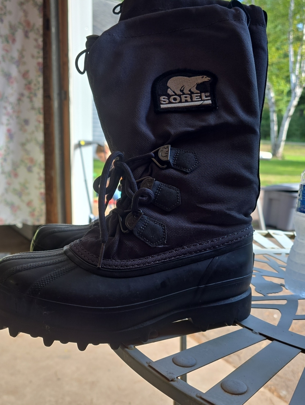 Sorel Men's Black Lace-Up Snow & Rain Boots